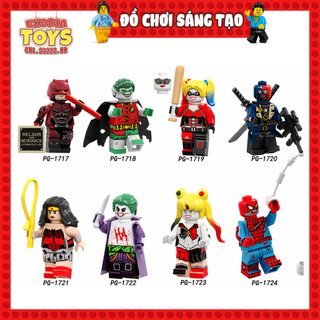 Xếp hình Minifigure Nhân vật Siêu anh hùng vũ trụ Marvel và DC Comics - Đồ Chơi Lắp Ghép Sáng Tạo - POGO PG8196