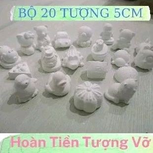 Bộ 20 tượng 5cm không màu cọ