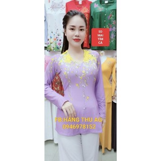 ÁO BÀ BA HOA MAI 5D( KHÔNG KÈM QUẦN)