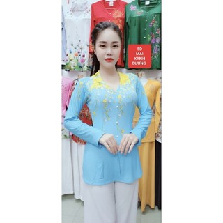 ÁO BÀ BA HOA MAI 5D( KHÔNG KÈM QUẦN)