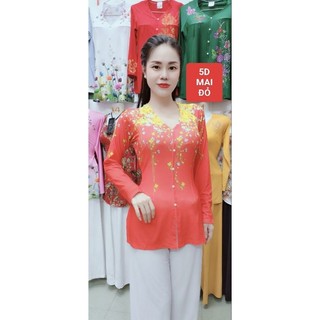 ÁO BÀ BA HOA MAI 5D( KHÔNG KÈM QUẦN)