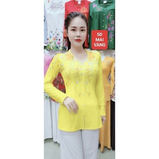 ÁO BÀ BA HOA MAI 5D( KHÔNG KÈM QUẦN)