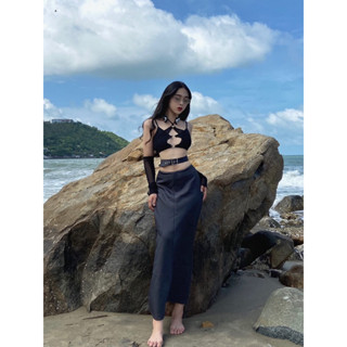 | HÌNH THẬT ĐỘC QUYỀN CUBEDLEMON | Chân váy bảng eo khoen vuông