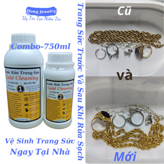 Nước rửa trang sức, vàng và bạch kim Gold Cleaning vệ sinh bụi bẩn, dầu mỡ trên trang sức (Hong PQ)