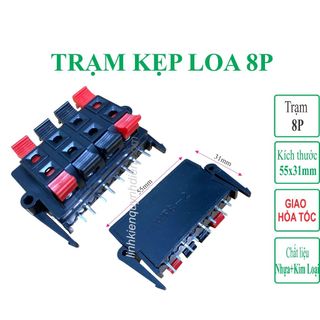 Trạm kẹp loa trạm amply trạm loa 8 chân trạm nhấn 8, Combo 10 cái - linh kiện điện tử QUỲNH DIỄN