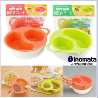Bát ăn dặm chia ngăn Inomata Nhật Bản cho bé ăn dặm