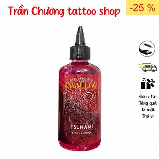 Nước tẩy nét Scan Swallow - Dung dịch tẩy nét scan Sơn én - chai 8oz - Trần Chương Tattoo shop - Đồ xăm trong tầm tay