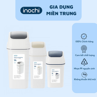 Thùng rác nắp lật Inochi 5L, 10L, 15L siêu xinh, tiện dụng (tiêu chuẩn Nhật Bản)