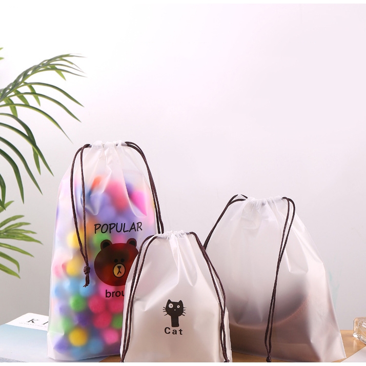 🍀(Set 5) Túi Lụa Dây Rút Chống Nước, Túi Rút Đựng Quần Áo Giày Dép Đồ Lót Du Lịch Nhiều Mẫu