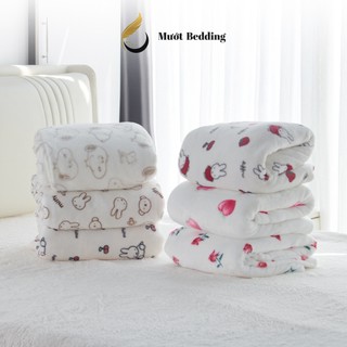 Chăn, mền lông tuyết Mướt Bedding Size 1m6-1m8x2m mềm mịn, đa dạng họa tiết