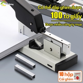 Máy bấm ghim PIKUP đóng sách vở 100 tờ, máy bấm kim lớn, dập ghim loại lớn đóng sách vở,dập ghim đại
