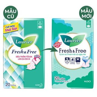 Băng vệ sinh Laurier siêu mỏng cánh gói 20 miếng