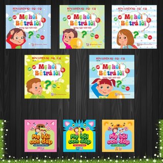 Sách - Bộ 8 quyển Mẹ hỏi bé trả lời + Mẹ hỏi con đáp - Rèn luyện trí thông minh, phát triển ngôn ngữ và giao tiếp