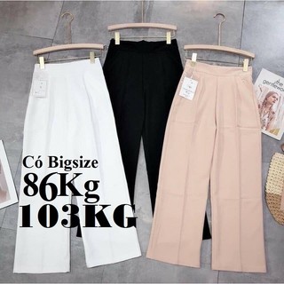  KHÓA KÉO BÊN SƯỜN quần ống Rộng Quần Ống Suông vải Tuyết Mưa cao cấp có Big size 103KG 