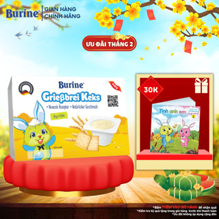 Cháo Sữa Ăn Dặm Burine Vị Bích Quy Bổ Sung Năng Lượng Và Vitamin Dành Cho Trẻ Từ 6 Tháng Tuổi.