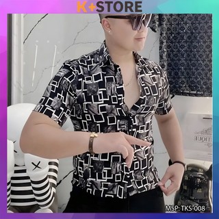 Áo sơ mi nam, phong cách Hàn Quốc, chất liệu lụa mềm mịn mát