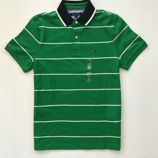 ÁO THUN POLO NAM Tommy Hilfiger Men's Short Sleeve Stripe Cotton Polo Shirt Size S