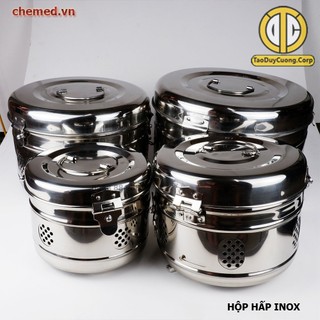Hộp hấp dụng cụ, hộp hấp y tế, hộp hấp tiệt trùng, hộp hấp inox các size