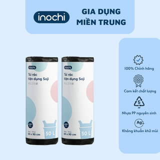 Túi rác lẻ tiện dụng có quai 50L Inochi (tiêu chuẩn Nhật Bản)