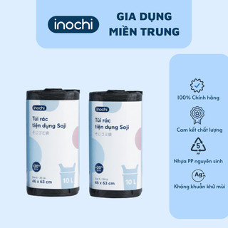 Túi đựng rác lẻ tiện dụng Inochi size 10L màu đen (tiêu chuẩn Nhật Bản)