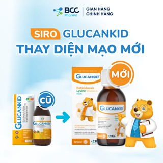 Siro tăng đề kháng ăn ngon GLUCANKID giảm ốm vặt viêm đường hô hấp thúc