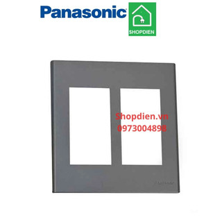 Mặt 6 thiết bị màu xám ánh kim wide series panasonic wev68060mh