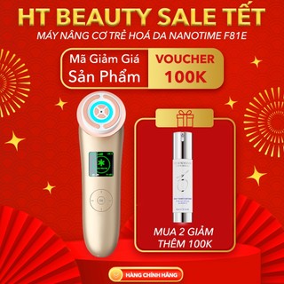  Máy nâng cơ trẻ hoá da 9 in 1 công nghệ Nano Photon RF EMS HTBeauty  Sóng siêu âm NanoTime F81E Chính Hãng Nhật Bản 