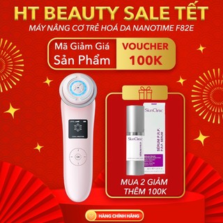 Máy nâng cơ trẻ hoá da 9in1 NanoTime F82E HTBeauty công nghệ Nano Photon RF, EMS, Sóng siêu âm tái tạo collagen, trẻ hóa
