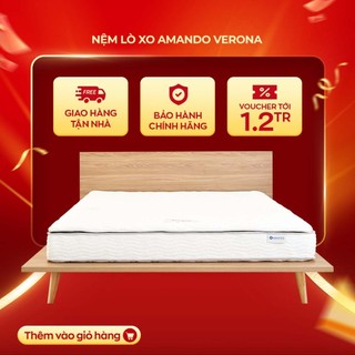 Nệm lò xo túi độc lập Amando Verona 23cm tại Vua Nệm - Cho giấc ngủ cân bằng, trọn vẹn và thư thái.