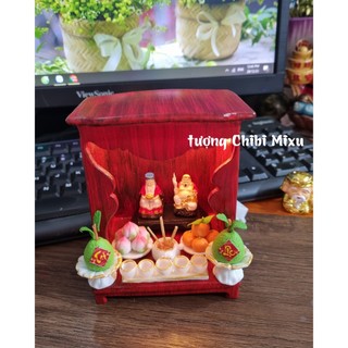 (Nhiều size) Bàn Thờ Thần Tài Thổ Địa mini - khách đọc kỹ kích thước trong phần mô tả