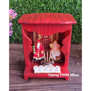 (Nhiều size) Bàn Thờ Thần Tài Thổ Địa mini - khách đọc kỹ kích thước trong phần mô tả