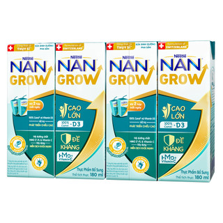 Sữa nước pha sẵn NANGROW 6/ Nan Optipro Kid 180ml- lốc 4 hộp