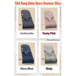 Ghế Rung Baby Bjorn Bouncer Bliss Vải Lưới Mesh - VINAQUICK