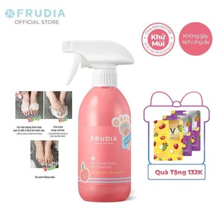 [Tặng 132k]Dung Dịch Rửa Chân Khử Mùi Và Làm Sạch Hương Đào Frudia My Orchard Peach Foot Shampoo 390ml