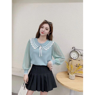 ÁO LEN PHỐI TAY VOAN