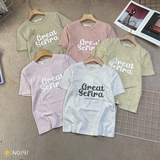 Áo Thun Cotton Dáng Ôm Nhiều Màu Sắc Thiết Kế In Chữ Thời Trang - Nhím Xù Shop