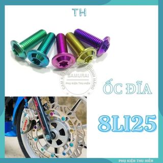 Ốc đĩa GR5 8li25 đầu dù mỏng cho Wave, Sirus, Winner, Winner X, Exciter 150, Exciter 155,..... ( giá 1 con)