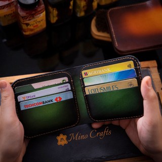 Ví da đựng thẻ handmade - Các chi tiết được làm tỉ mỉ, cẩn thận bởi thợ thủ công lành nghề