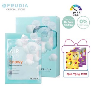 [Tặng 132k] 10 Miếng Mặt Nạ Dưỡng Ẩm Giúp Làm Trắng Da Frudia AIR Mask 24 Snowy 25ml x 10pcs