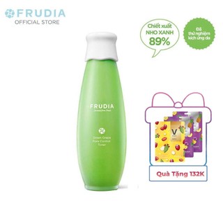 [Tặng 132k]Nước Hoa Hồng Se Khít Lỗ Chân Lông Nho Xanh Frudia Green Grape Pore Control Toner 195ml