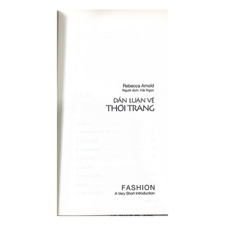 Sách Vanlangbooks - Dẫn Luận Về Thời Trang