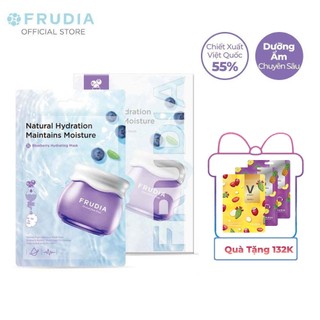 [Tặng 132k] 10 Miếng Mặt Nạ Dưỡng Ẩm Chiết Xuất Việt Quất Frudia Blueberry Hydrating Mask 20ml x 10pcs (new)