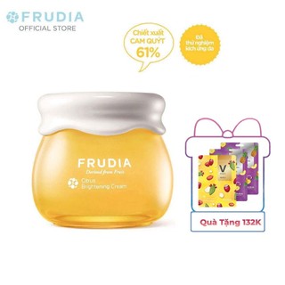 [Tặng 132k]Kem Dưỡng Ẩm Giúp Làm Sáng Da Chiết Xuất Cam Quýt Frudia Citrus Brightening Cream 55g