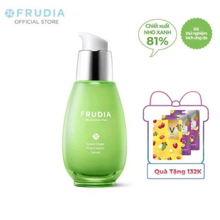 [Tặng 132k] Serum Dưỡng Ẩm Se Khít Lỗ Chân Lông Chiết Xuất Nho Xanh Frudia Green Grape Pore Control Serum 50g