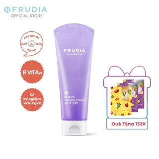 [Tặng 132k] Sữa Rửa Mặt Dưỡng Ẩm Việt Quất Frudia Blueberry Hydrating Cleansing Gel To Foam 145ml
