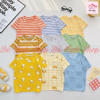 Áo Thun Cộc Tay Cho Bé Trai Bé Gái 8-16kg Bé Xinh Shop  Áo Lẻ Ngắn Tay Thun Lạnh Cho Trẻ Em Trai Gái ÁO CỘC TAY