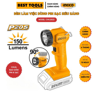 Đèn làm việc bóng led dùng pin sạc ingco cwli2023