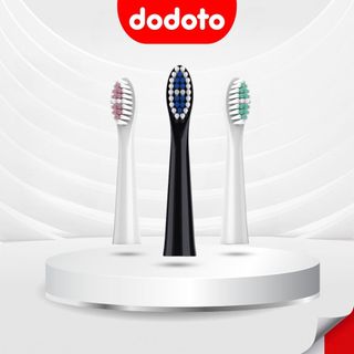 Đầu bàn chải điện người lớn dodoto làm sạch mảng bám, chống ê buốt răng cao cấp