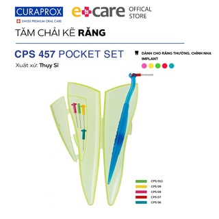 Bộ tăm kẽ răng curaprox cps 457 pocket set thụy sĩ