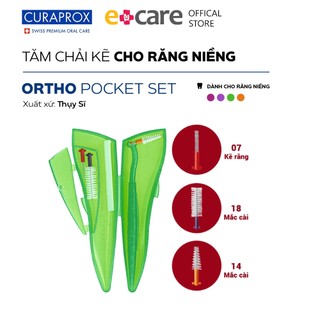 Bộ tăm chải kẽ răng niềng Curaprox CPS Ortho Pocket Set Thụy Sĩ